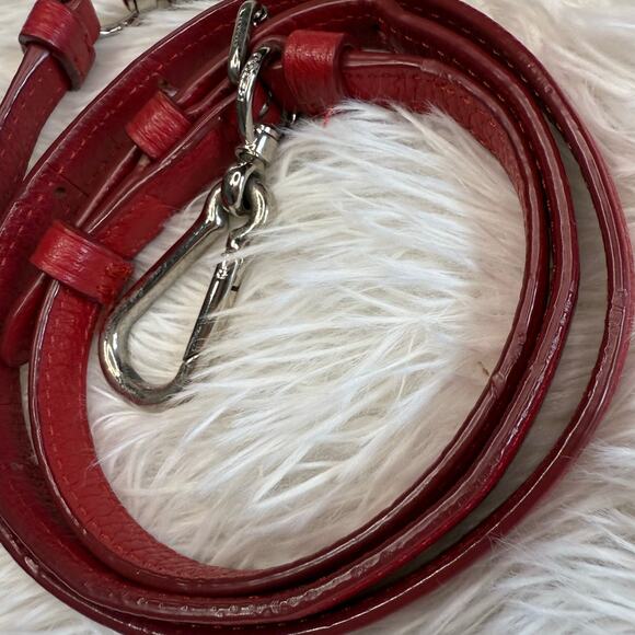 COACH Red Silver Replacement Strap - Picture 3 of 6